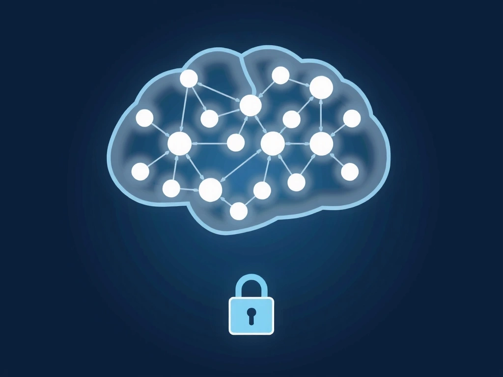 Stylized illustration of a brain with interconnected nodes, representing intellectual property and digital data security.